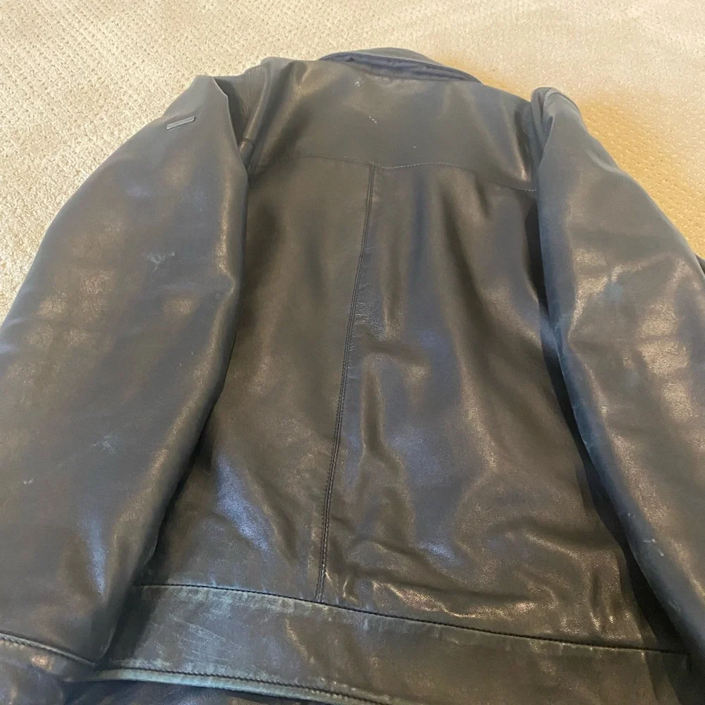 Men’s leather jacket - Picture 2 of 3